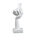 thumbnail image 2 of Hars Denker Standbeeld Half Gezicht Sculptuur Abstract Beeldje Ambachten Tekens Blanco, 2 of 7