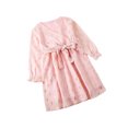 thumbnail image 1 of Robe à Manches Longues Parent-Enfant, une-Pièce Col en V pour Femmes/filles, 1 of 3