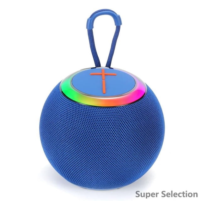Bocina Bluetooth Portátil Con Luces LED RGB, Resistente Al Agua IPX5, Sonido Potente Para Ducha, Playa Y Fiestas - Tecnología Bluetooth 5.3 Y Micrófono Manos Libres