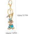 thumbnail image 3 of SURJDE 2pcs Bunny Keychain Key Rings for Car Keys Purse Key Chain for Wallet Baby Pendant Rhinestones, 3 of 7