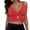 X1 Red, variant on Ticikt Women's Push Up V Neck Bikini Tops Criss Cross Back Padded Bathing Suit Top Only