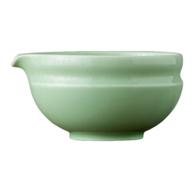 simhoa Ceramic Matcha Bowl 450ml Tea Making Utensil Tea Ceremony Preparation Chawan Light Green