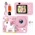 thumbnail image 2 of Cámara Digital Niños Hd Juguete Foto Video 32gb Doble Lente LAB.G  Rosa Chicle pony, 2 of 5