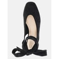 thumbnail image 5 of Scoop Women's Faux Suede Ankle Wrap Ballet Flats, 5 of 7