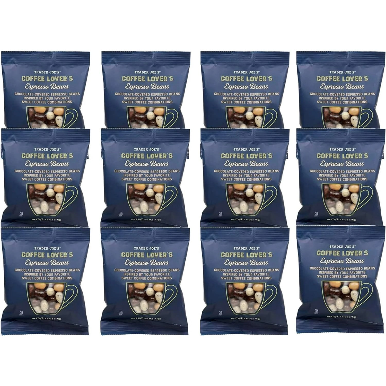 Coffee Lover's Chocolate-Covered Assorted Espresso Beans - 12