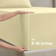 thumbnail image 3 of Nestl Twin Sheet Sets, 1800 Series Deep Pocket 3 Piece, Soft Microfiber Kids Bedding Set, IVORY sheets, 3 of 8