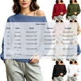 thumbnail image 3 of Nugftut Sweatshirts for Women Off Shoulder Fleece Crewneck Casual Long Sleeve Shirts Loose Fit Tops, 3 of 8