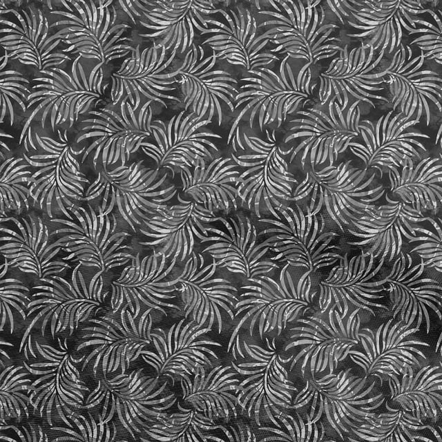 oneOone Polyester Spandex Gray Fabric Leaves Craft Projects Decor Fabric Printed By The Yard 56 Inch Wide