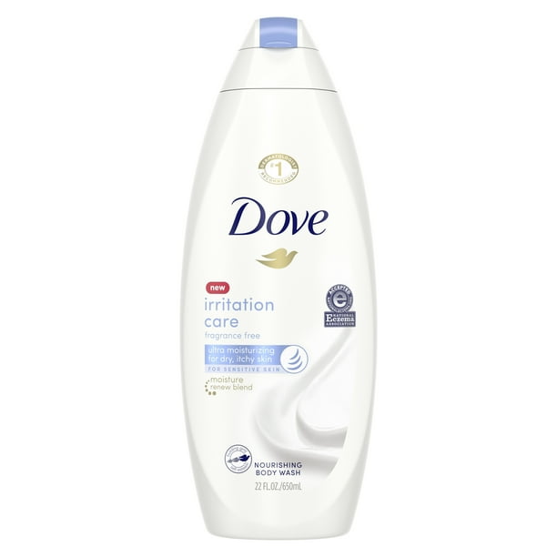 Dove Irritation Care Body Wash Fragrance Free and Sulfate Free, 22 fl