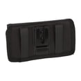 thumbnail image 4 of Funda de nailon para cinturón de teléfono, funda para cinturón de teléfono móvil con clip para cinturón, color negro, para iPhone 14 Pro 14 13 Mini y Samsung Galaxy S23, 4 of 15