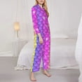thumbnail image 4 of Bingfone Womens Pajama Sets Rainbow Scales2 Print,Long Sleeve Loungewear Pajamas Set-Xx-Large, 4 of 9
