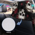 thumbnail image 3 of ZUXONGSY Car Seat Cover Towel Skull Rose Print Auto Front Seat Covers Washable Towel Bucket Seat Covers Gift for Car Outdoor Sport Activities, 3 of 8