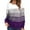 Purple, variant on Women's Autumn And Winter New Casual Loose Striped Long Sleeve Versatile Pullover Sweater Junior Vintage Sweater Wear Women