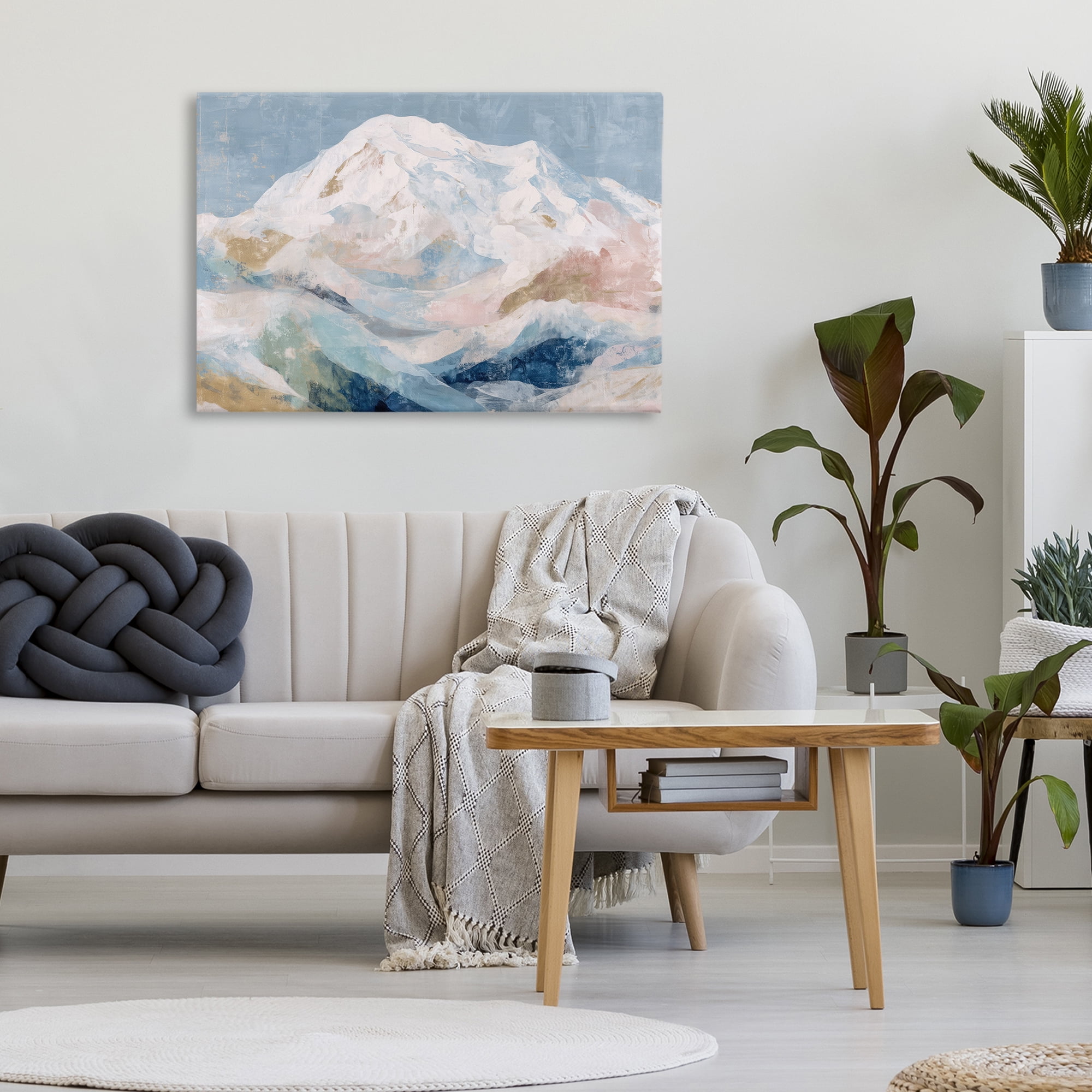 Stupell Industries Icy Mountain Range at Dusk Canvas Wall Art, design by Chromatic Storm Studio