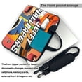 thumbnail image 2 of Lsque Sml Jeffy Pattern Laptop Bag – Portable & Slim Single-Shoulder Computer Case with Adjustable Strap, Protective, Lightweight for 13”/14”/15.6” Laptops, 2 of 8