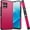 Hotpink, variant on For REVVL 7 Pro 5G METKASE (Original Series) Tough Strong Shockproof Hybrid in Slide-Out Package - Charcoal Grey