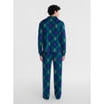 thumbnail image 2 of Jaclyn Men's Matching Family Pajamas Plaid Bear Print Top and Pants Set, 2 Piece, Sizes S-3XL, 2 of 5
