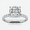 White, variant on Moissanite Engagement Ring 3 Carat Cushion Cut 925 Sterling Silver 18K White Gold Plated Promise Ring for Women