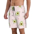 thumbnail image 2 of Bixox Men's Avocado Doing Sport Yoga printing Casual Classic Fit Short Summer Beach Shorts, 2 of 6