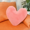thumbnail image 6 of Tyidzon Soft Heart Throw Pillow Plush Heart Shaped Decorative Pillow Faux Rabbit Fluffy Cushion for Living Fit Bed Dining Sofa Car, 6 of 8