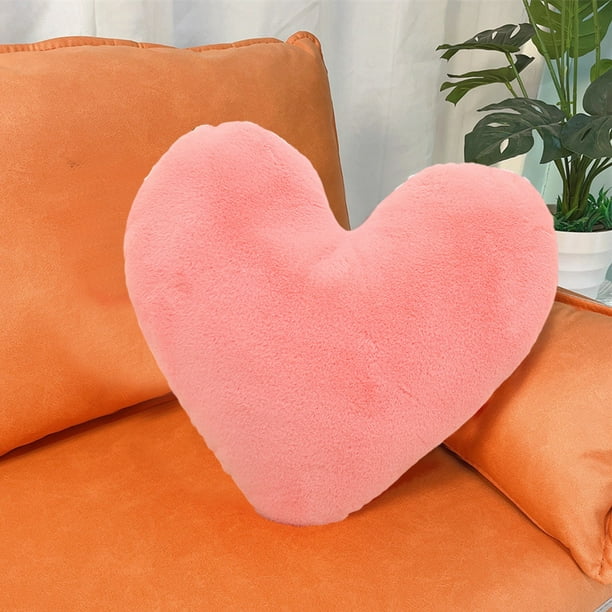 Xihbxyly Almohada de Corazón para San Valentín, Terciopelo Suave