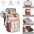 thumbnail image 5 of Travel Cooler Bag - Beige Christmas Santa Pattern Camping Beer Cooler Backpack with Bottle Opener- Waterproof Insulated Picnic Backpacks - Cooler Bag for Beach, 5 of 6