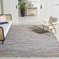 thumbnail image 3 of SAFAVIEH Rag Robynne Striped Cotton Area Rug, Grey/Multi, 10' x 14', 3 of 12