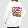 thumbnail image 4 of Petite Christmas Sweatshirts Long Sleeve Funny Cute Xmas Crewneck Pullover 4-White 2XL 1, 4 of 5