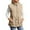 Khaki, variant on Light Jackets for Women Casual Women's Solid Color Adjustable Waist Single Breasted Mid Length Cotton Jacket (Wine Red,M)