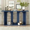 thumbnail image 2 of Tcbosik Console Table, Sofa Table with Storage Shelf, 60" Long Entryway Table for Living Room, Hallway, Foyer, Easy Assembly, Navy Blue, 2 of 8
