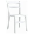 thumbnail image 2 of Ensemble de Salle à Manger Moderne de Patio 5 Pcs avec Table à Manger et Ensemble de 4 Chaises de Salle à Manger en Blanc, 2 of 3