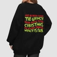 thumbnail image 5 of Xmas Crewneck Pullover Long Sleeve Funny Cute Retro Christmas Sweatshirts for Women 8-Black S, 5 of 5