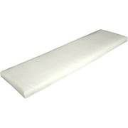 Solid Bench Cushion, Natural White