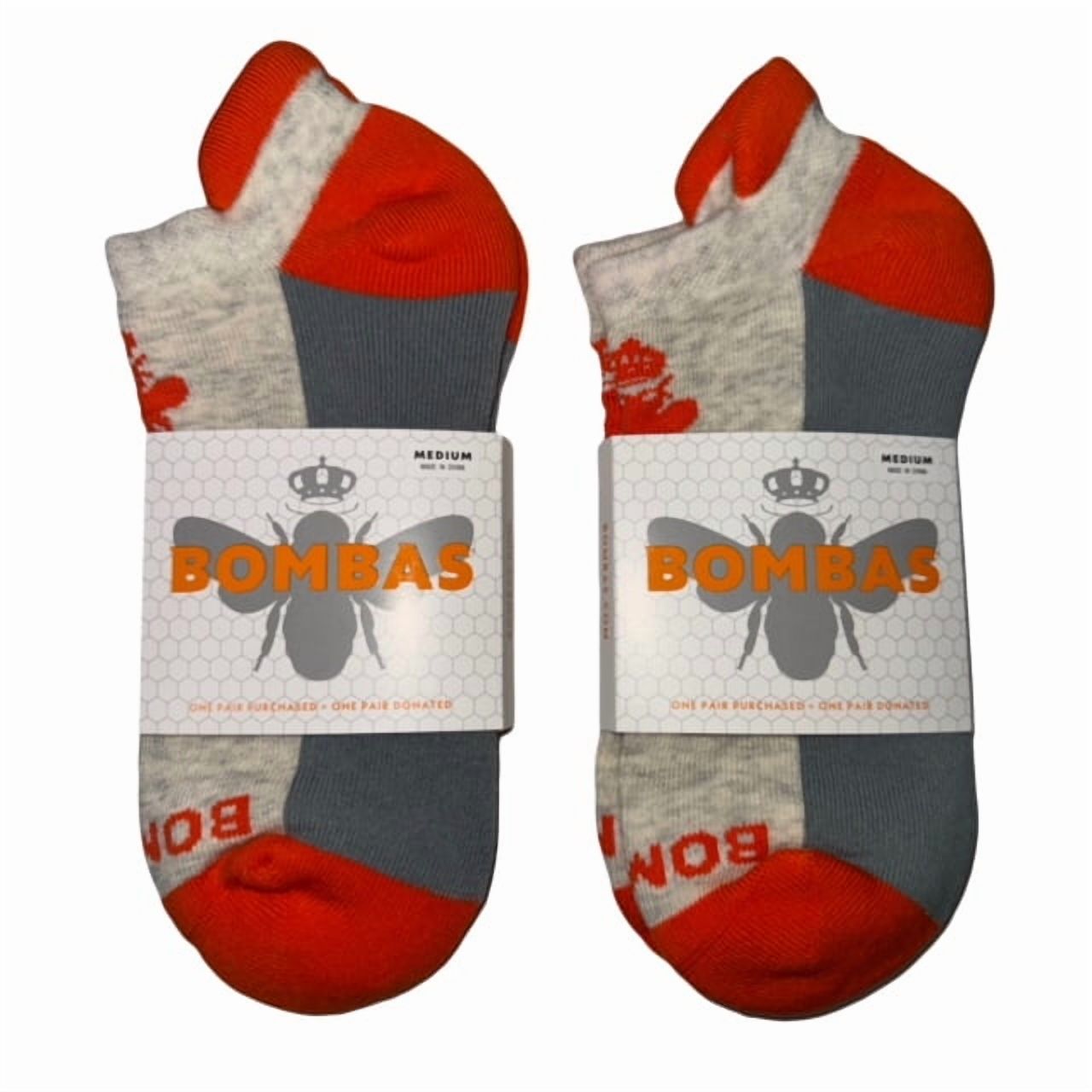Bombas Women's Originals Ankle Socks (Grey/Orange) Med (2pk)