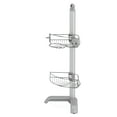 simplehuman Adjustable Corner Shower Caddy, Stainless Steel, Anodized