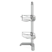 simplehuman Corner Shower Caddy, Stainless Steel and Anodized Aluminum