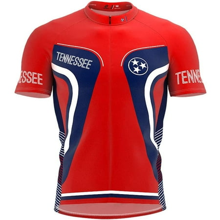 ScudoPro Tennessee Flag Short Sleeve Cycling Jersey For Men - Size XS