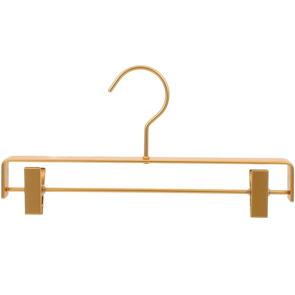 Weiweiguan Wardrobe Clothing Hanger With Clips Versatile Metal Hanger For Organizing Pants Skirts