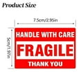 thumbnail image 3 of Warning Fragile Tape, Warning Stickers Fragile Labels, 3 x 2 Inch Handle with Care 500 Fragile Stickers for Shipping Moving Glass Permanent Adhesive Fragile Labels (1 Roll, 500 Labels), 3 of 9