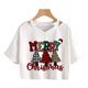 thumbnail image 1 of Ropa de Navidad, camiseta de reno, leopardo, árbol, Tops cortos de Feliz Navidad, camiseta de Harajuku gótico para mujer, camiseta de Año Nuevo, 1 of 4