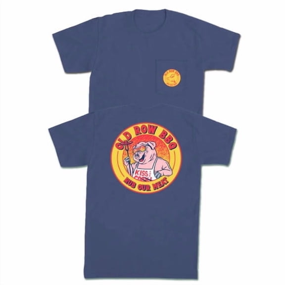 Old Row Rub Our Meat Tee - Short Sleeve - China Blue