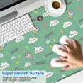 thumbnail image 2 of Long Mouse Pads for Desk,Green Cartoon Unicorn Lightning MAGIC Cloud Desk Mats on Top Of Desks, Desk Mouse Pad Extra Large with 3mm Non-Slip Base and Stitched Edge for Gaming,Work,Home 47.3"x23.6", 2 of 5