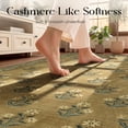 thumbnail image 6 of Bsicpro 2.5'x10' Hallway Runner Rug,Vintage Stain Resistant Kitchen Rug Lightweight Living Room Bedroom Carpet,Coffee, 6 of 10