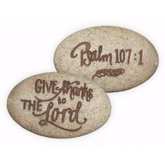 Stone-Psalm-Give Thanks To The Lord-Psalm 107:1 (2 )