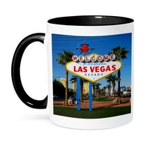 3dRose, Welcome To Fabulous Las Vegas, NV, 11oz Two-Tone Black Mug