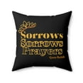 thumbnail image 2 of Sorrows Sorrows Prayers 100% Spun Polyester Square Throw Pillow, 2 of 3
