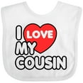 thumbnail image 3 of Inktastic I Love My Cousin Boys or Girls Baby Bib, 3 of 4