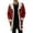 Red, variant on Mens Jacket Plus Size Winter Lapel Collar Long Sleeve Padded Leather Vintage Thicken Sheepskin Winter Coats For Men