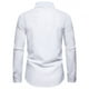 thumbnail image 4 of Blusa y camisa de manga larga con cuello vuelto para hombre, informal, con botones y retazos, de poliéster., 4 of 8