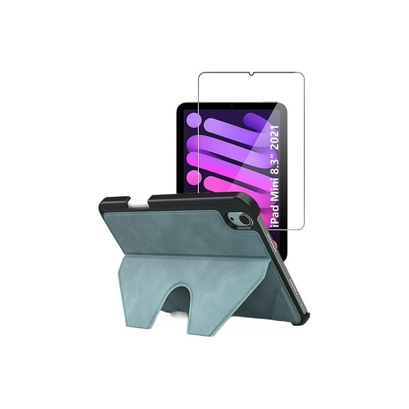 SaharaCase Apple iPad Mini (6th Generation 2021) Protection Bundle Multi-Angle Case with Tempered